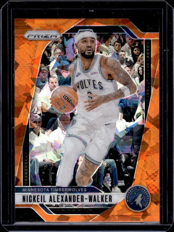 2024-25 Panini Prizm #135 Nickeil Alexander-Walker Prizms Orange Ice