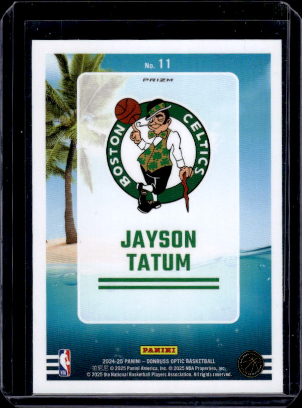 2024-25 Donruss Optic #11 Jayson Tatum Splash! Purple