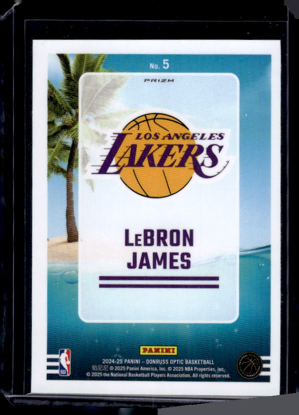 2024-25 Donruss Optic #5 LeBron James Splash! Holo
