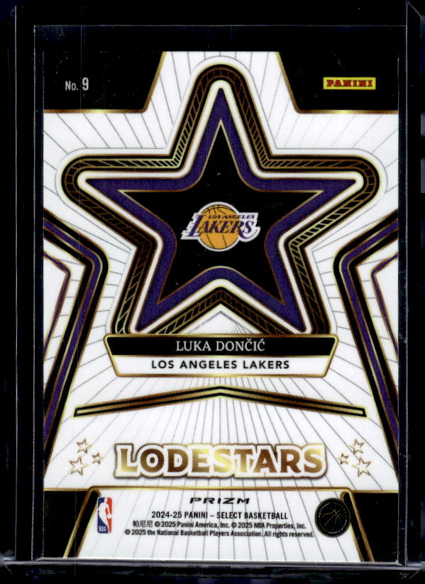 2024-25 Panini Select #9 Luka Doncic Lodestars Green Prizms