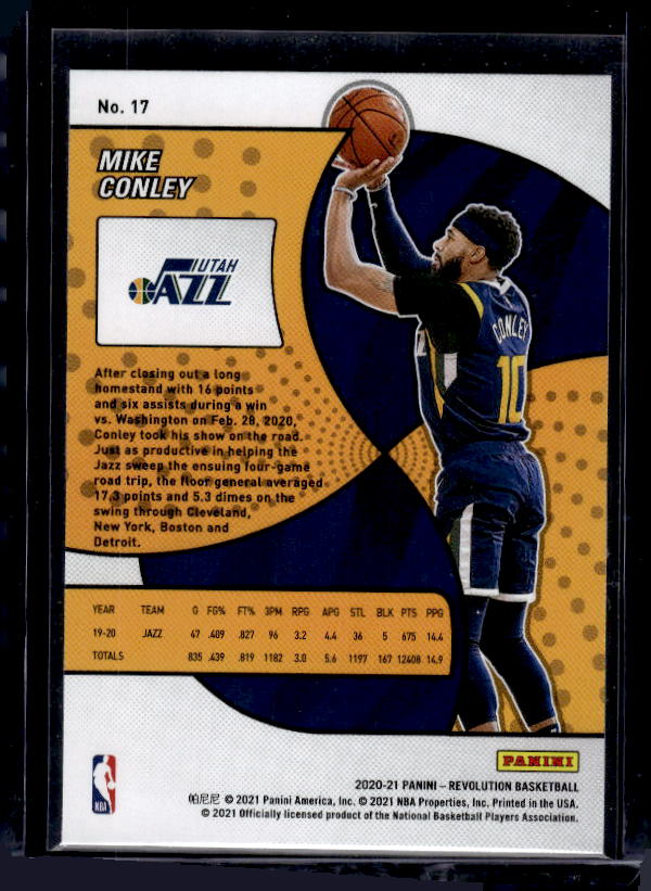 2020-21 Panini Revolution #17 Mike Conley