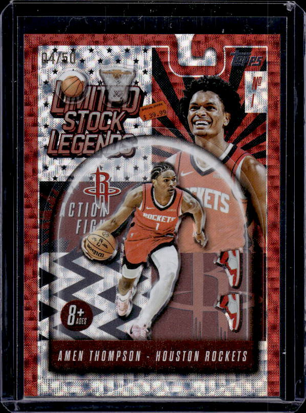 2025-26 Topps #LST-32 Amen Thompson Limited Stock Legends Cyber Circuit #/5
