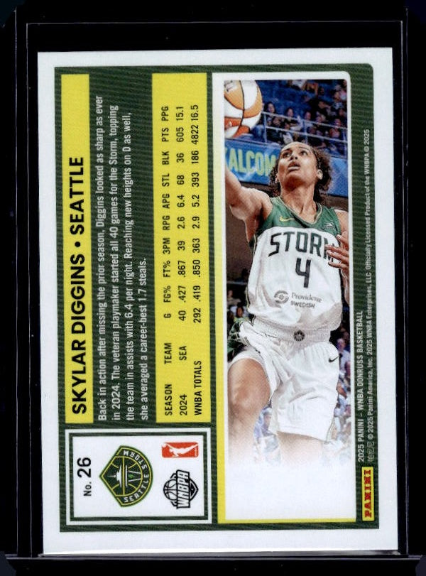 2025 Donruss WNBA #26 Skylar Diggins
