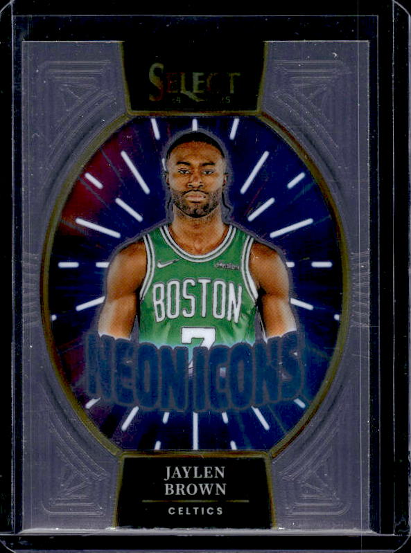 2024-25 Panini Select #12 Jaylen Brown Neon Icons