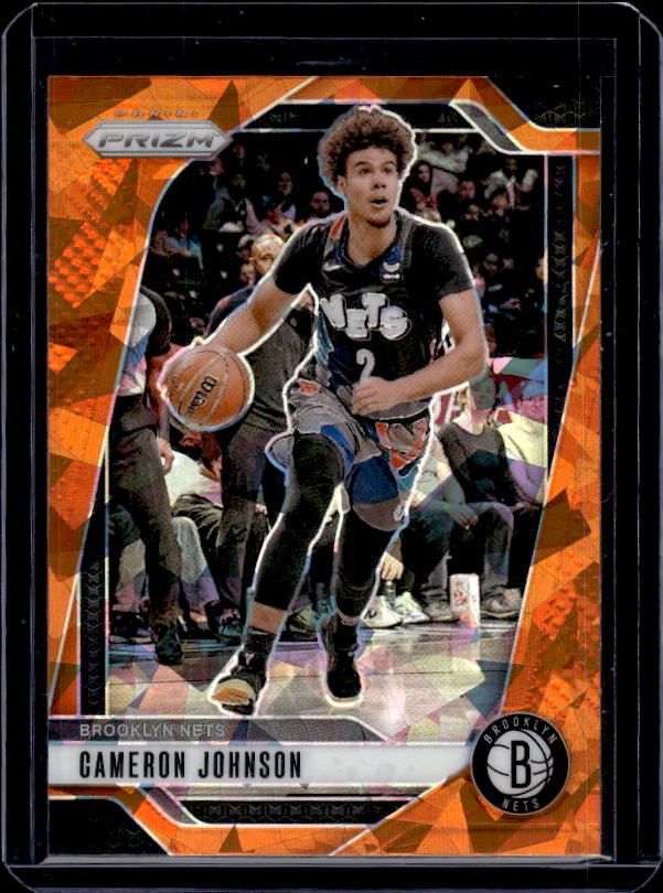2024-25 Panini Prizm #202 Cameron Johnson Prizms Orange Ice