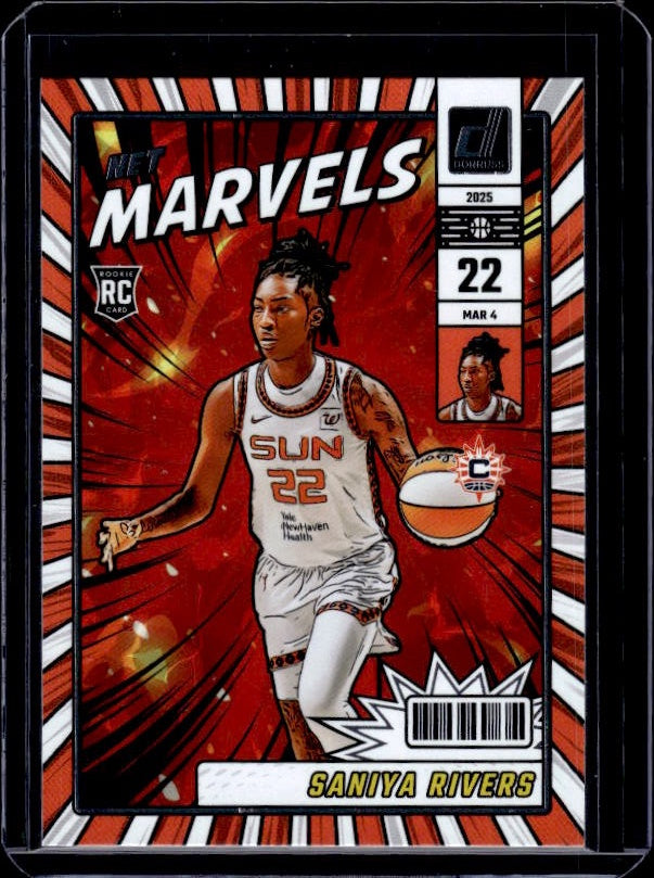 2025 Donruss WNBA #5 Saniya Rivers Net Marvels