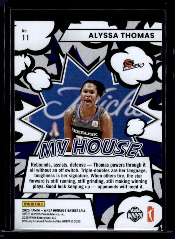 2025 Donruss WNBA #11 Alyssa Thomas My House