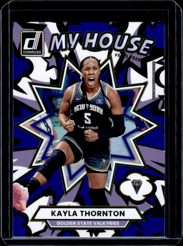 2025 Donruss WNBA #3 Kayla Thornton My House Press Proof Blue