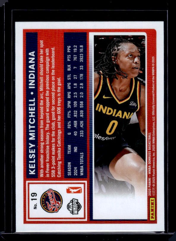 2025 Donruss WNBA #19 Kelsey Mitchell Holo