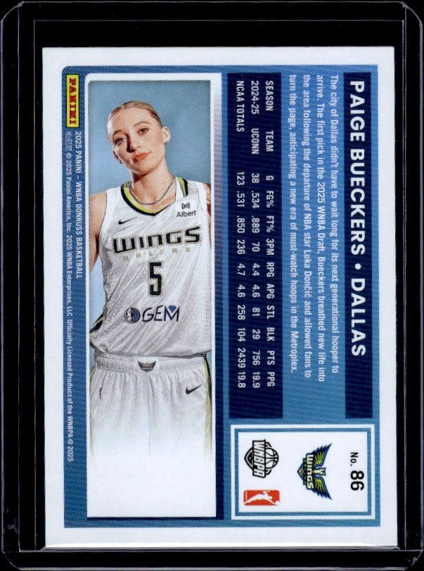 2025 Donruss WNBA #86 Paige Bueckers