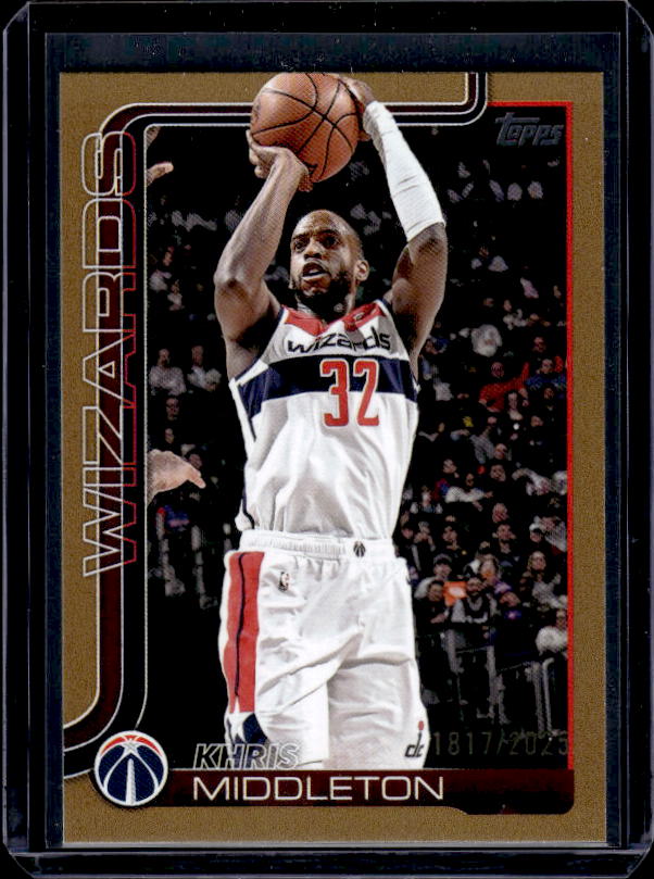 2025-26 Topps #100 Khris Middleton Gold #/2025