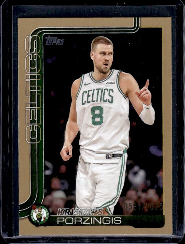 2025-26 Topps #3 Kristaps Porzingis Gold #/2025