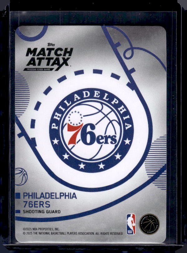 2025-26 Topps Match Attax #123 VJ Edgecombe