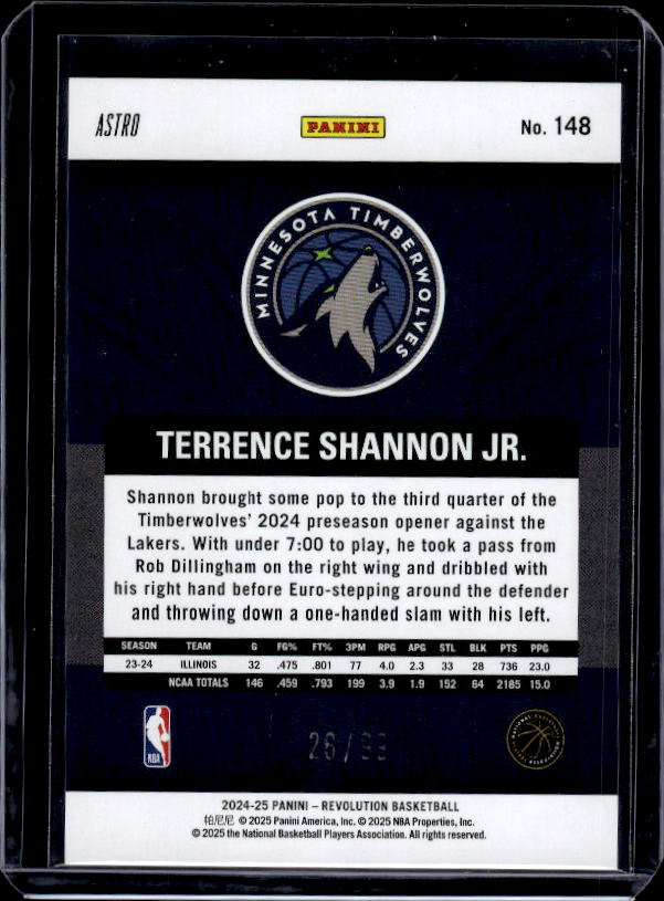2024-25 Panini Revolution #107 Tristen Newton Astro