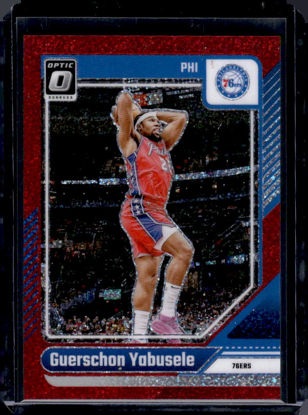 2024-25 Donruss Optic #168 Guerschon Yabusele Red Glitter #/75