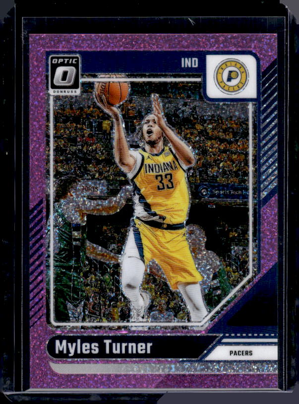 2024-25 Donruss Optic #111 Myles Turner Pink Glitter #/275