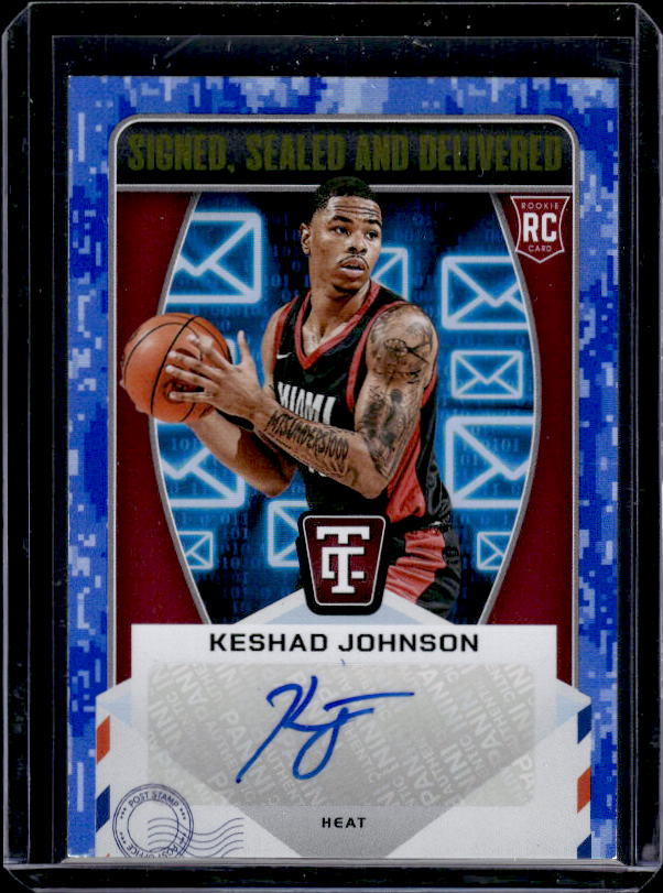 2024-25 Panini Totally Certified #SD-JOH Keshad Johnson Signed, Sealed,