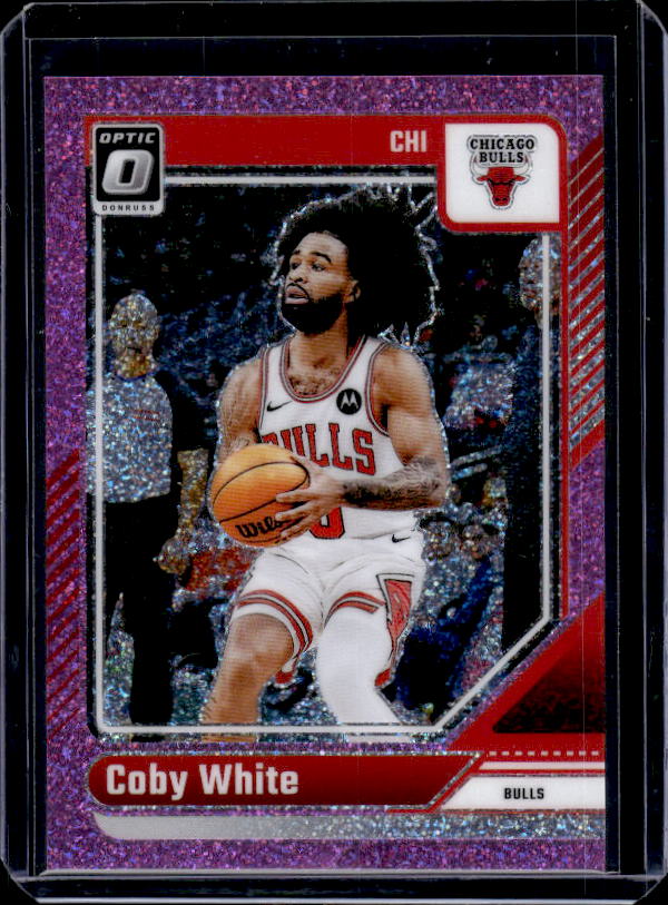 2024-25 Donruss Optic #76 Coby White Pink Glitter #/275