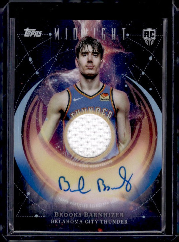 2025-26 Topps Midnight #RJA-BB Brooks Barnhizer Rookie Jersey Autographs