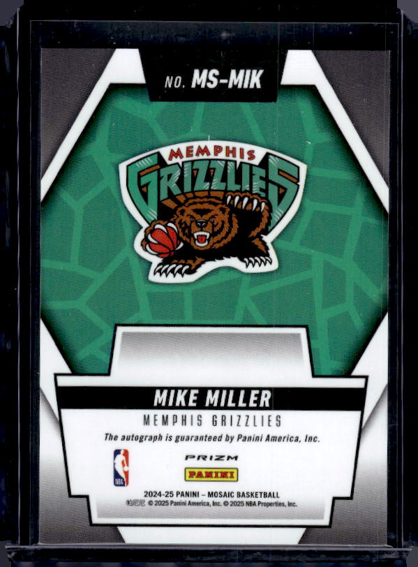 2024-25 Panini Mosaic #MS-MIK Mike Miller Scripts