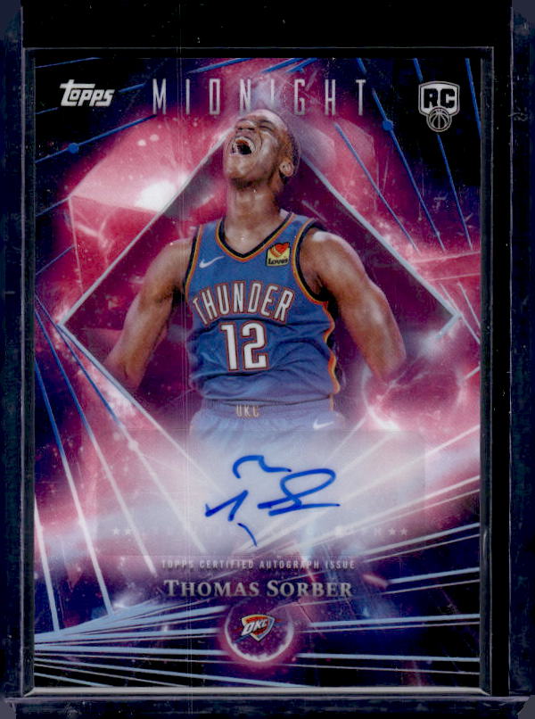 2025-26 Topps Midnight #DMAR-TS Thomas Sorber Dark Matter Autographs Rookies