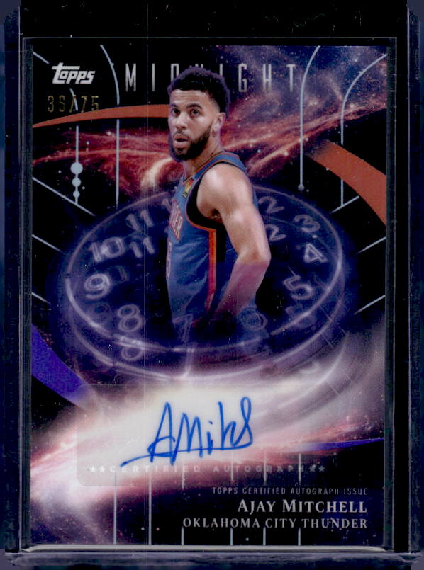 2025-26 Topps Midnight #SM-AM Ajay Mitchell Stroke of Midnight Autographs