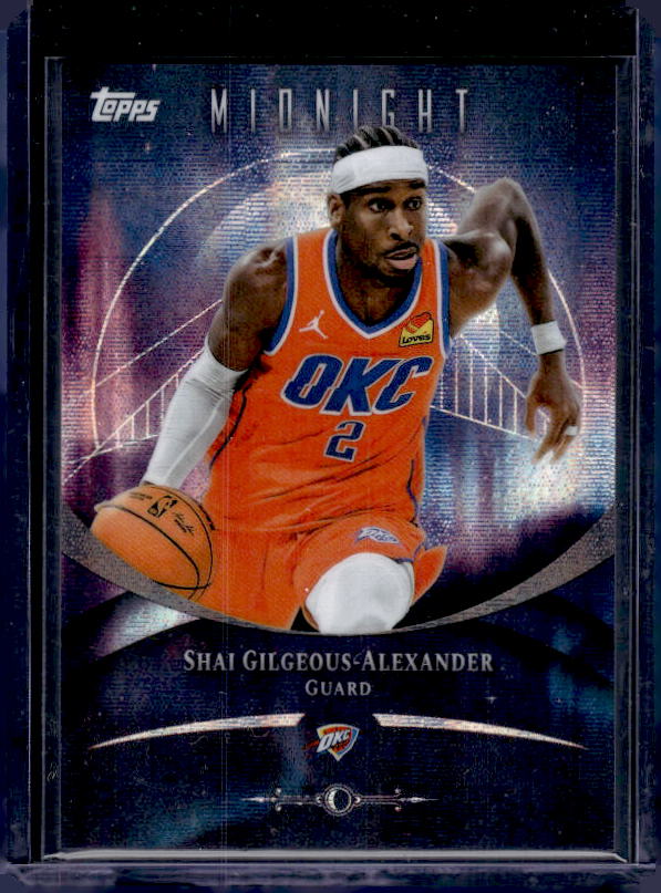 2025-26 Topps Midnight #56 Shai Gilgeous-Alexander Moon Beam