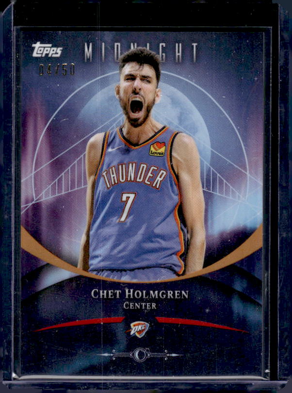 2025-26 Topps Midnight #55 Chet Holmgren Summer Solstice #/50