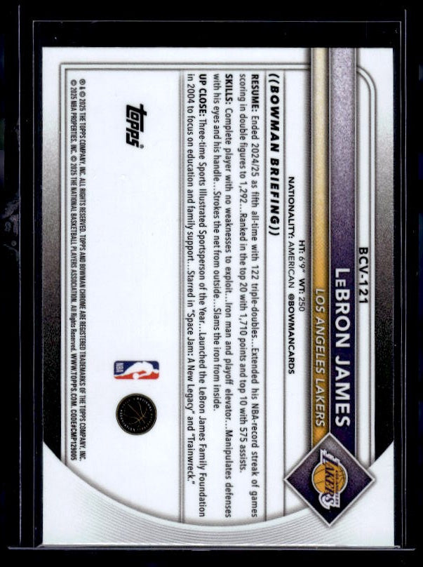 2025-26 Bowman #BCV-121 LeBron James Chrome