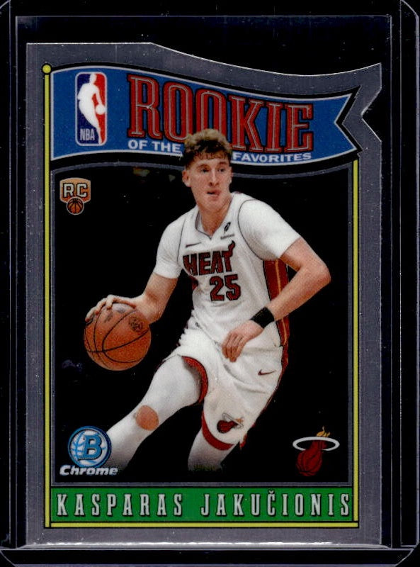 2025-26 Bowman #RY-12 Kasparas Jakucionis Rookie Of The Year Favorites