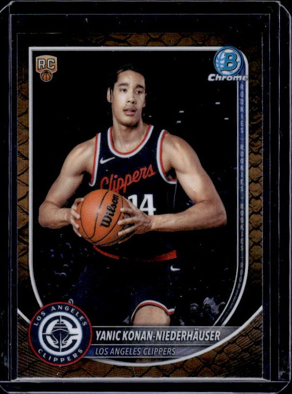 2025-26 Bowman #BCV-30 Yanic Konan Niederhäuser Chrome Reptilian Refractor
