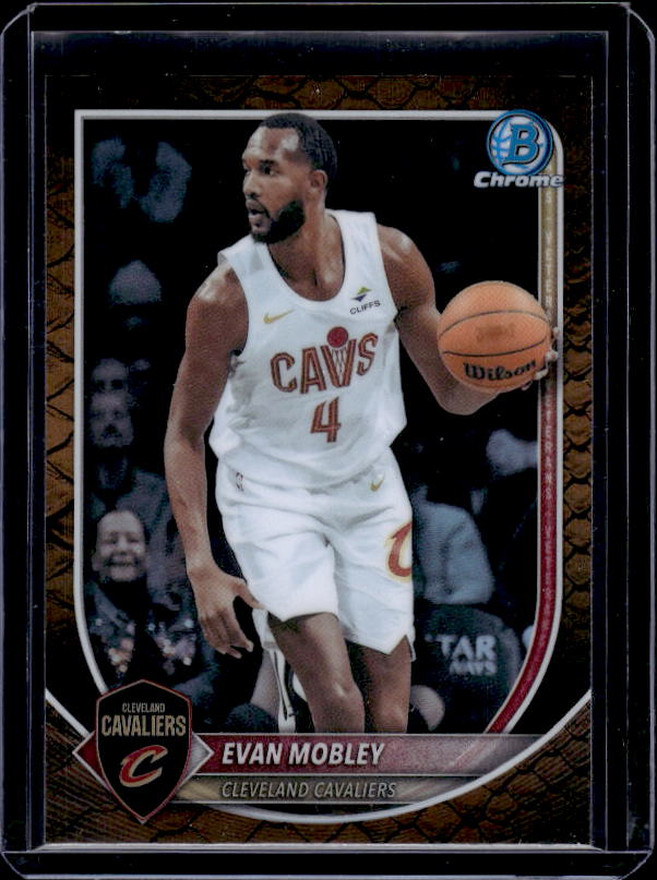 2025-26 Bowman #BCV-93 Evan Mobley Chrome Reptilian Refractor