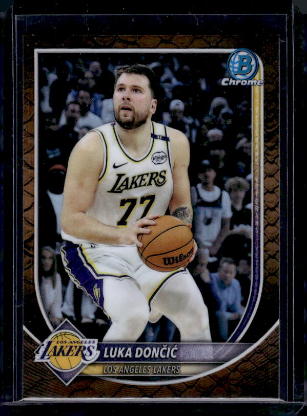 2025-26 Bowman #BCV-123 Luka Dončić Chrome Reptilian Refractor