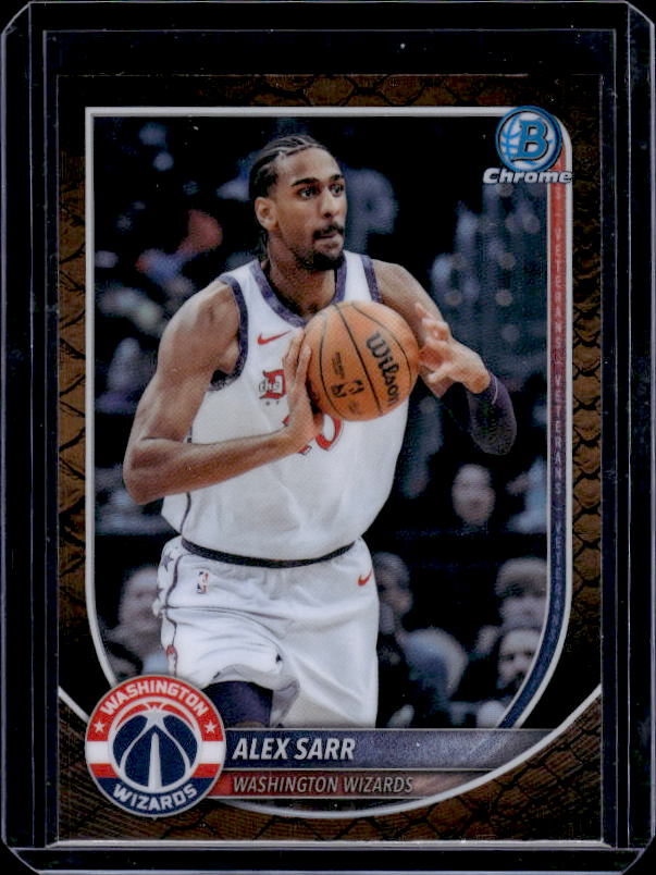 2025-26 Bowman #BCV-99 Alex Sarr Chrome Reptilian Refractor