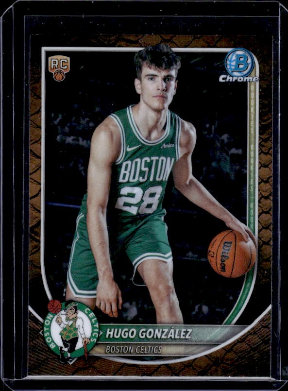 2025-26 Bowman #BCV-28 Hugo González Chrome Reptilian Refractor