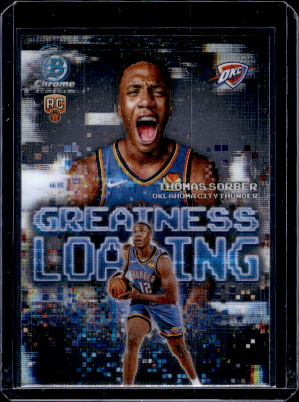 2025-26 Bowman #GL-15 Thomas Sorber Greatness Loading