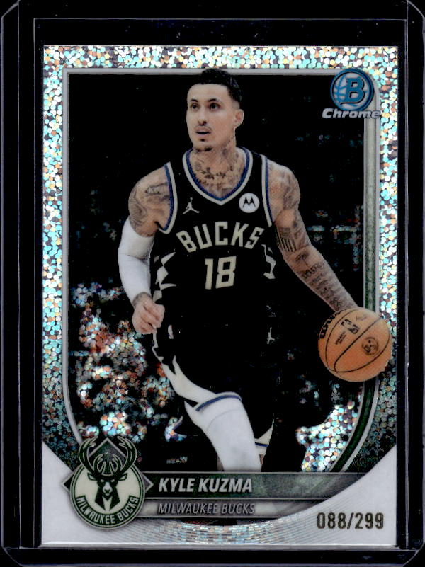 2025-26 Bowman #BCV-82 Kyle Kuzma Chrome Fuchsia Mojo Refractor #/299