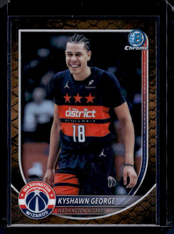 2025-26 Bowman #BCV-177 Kyshawn George Chrome Reptilian Refractor