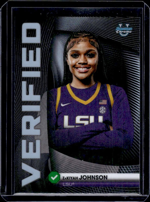 2025-26 Bowman #BV-21 ZaKiyah Johnson Bowman Verified