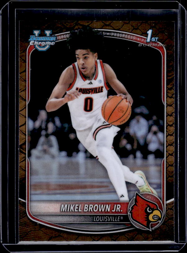 2025-26 Bowman #BCP-12 Mikel Brown Jr. Chrome Prospects Reptilian Refractor