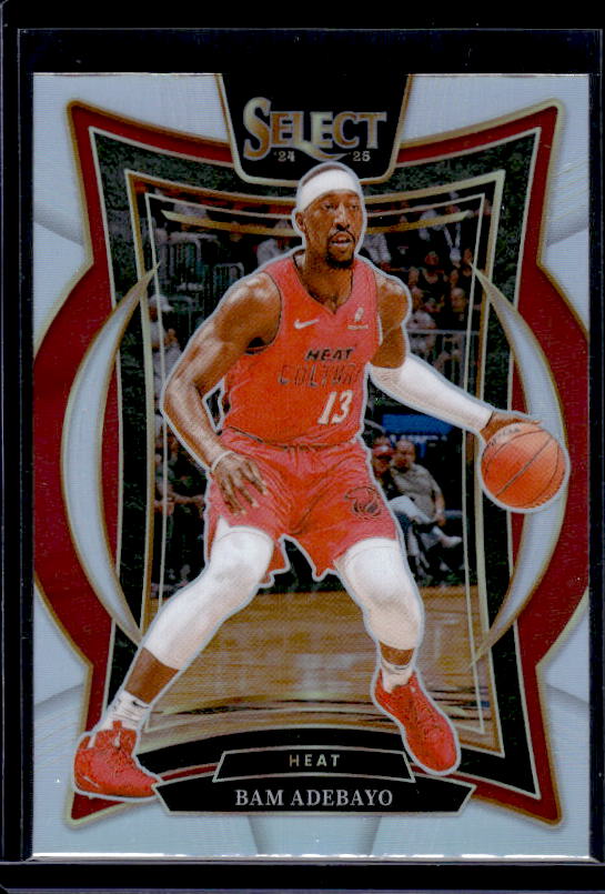 2024-25 Panini Select #15 Bam Adebayo Silver Prizm