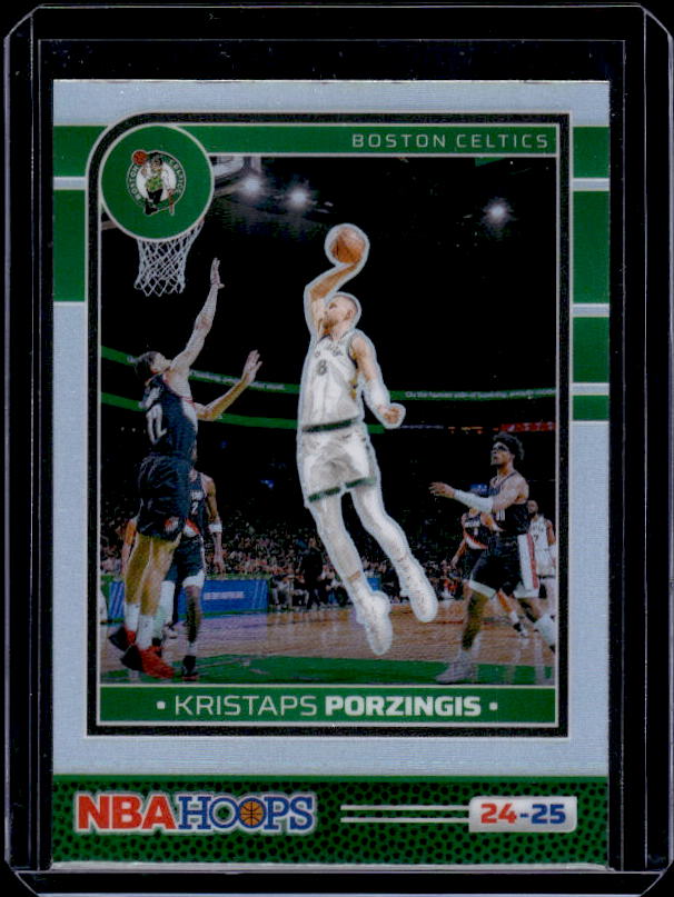 2024-25 Hoops #9 Kristaps Porzingis Premium Prizms Silver