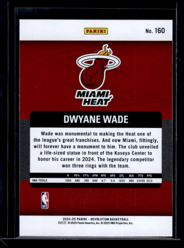 2024-25 Panini Revolution #160 Dwyane Wade