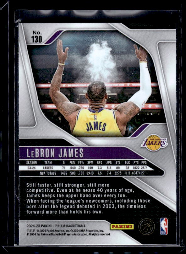 2024-25 Panini Prizm #130 LeBron James