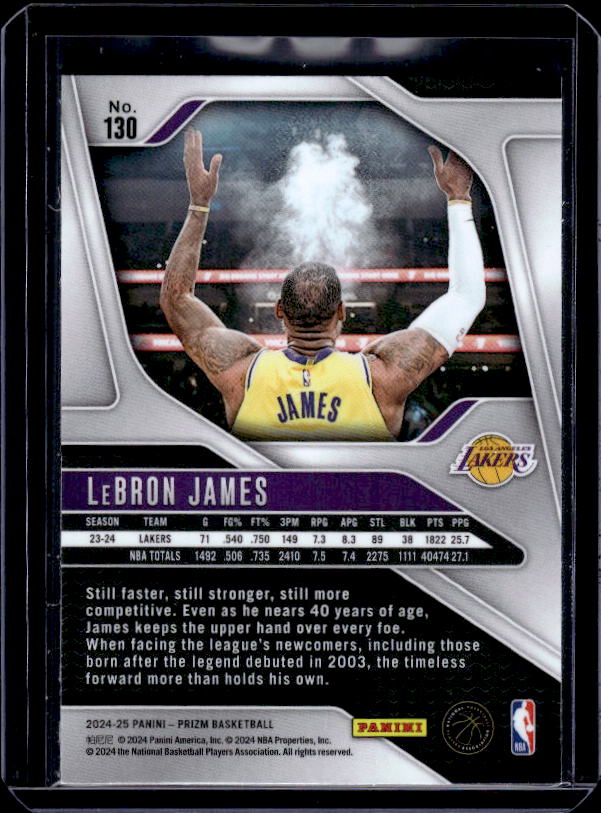 2024-25 Panini Prizm #130 LeBron James
