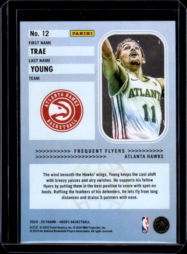 2024-25 Hoops #12 Trae Young Frequent Flyers