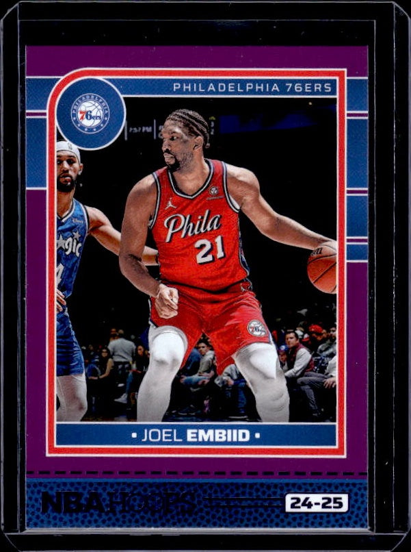 2024-25 Hoops #131 Joel Embiid Purple