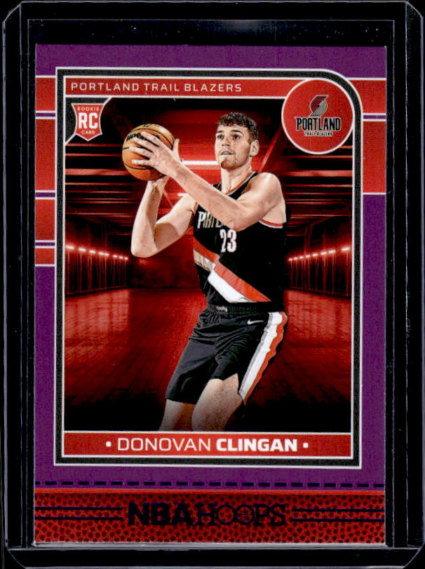 2024-25 Hoops #237 Donovan Clingan Purple