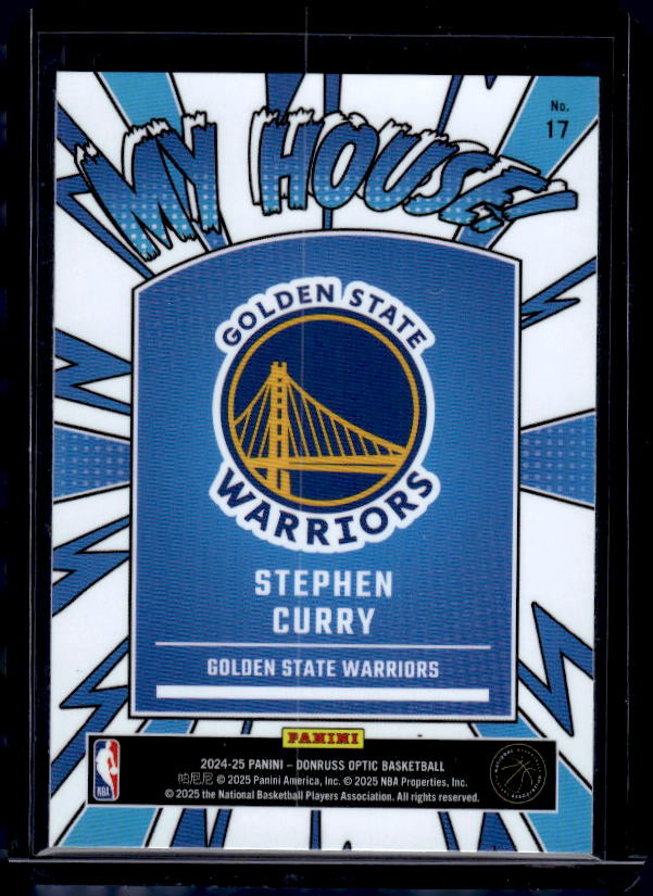 2024-25 Donruss Optic #17 Stephen Curry My House