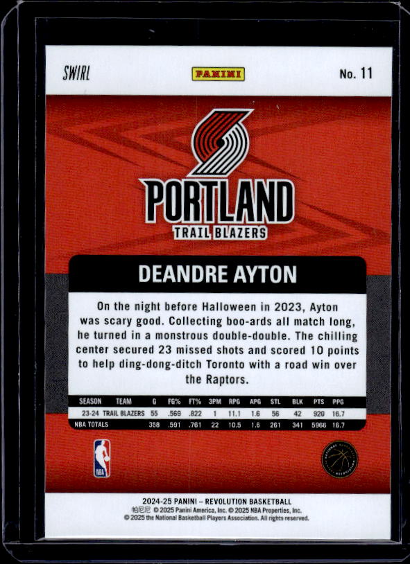 2024-25 Panini Revolution #11 Deandre Ayton